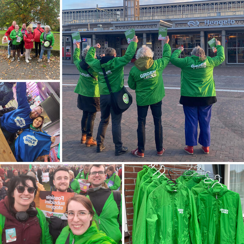 Collage van Hengelose GroenLinksers