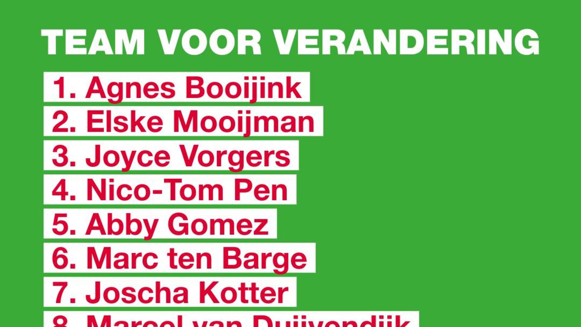 Sneak peek van de lijst in instagramformaat
